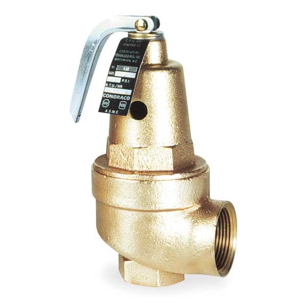 Safety Relief Valve, 2 In, 125 psi, Bronze