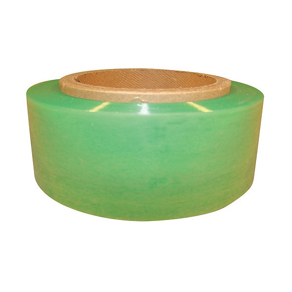 Stretch Wrap, 2" W x 1000 ft. L, 60 ga, Cast Style, Light Green, Light Duty