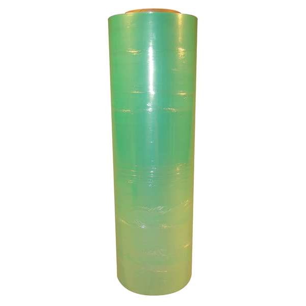 Stretch Wrap, 18" W x 1500 ft. L, 80 ga, Cast Style, Light Green, Standard Duty