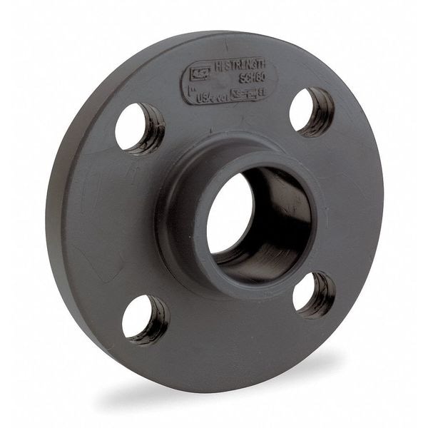 PVC Solid Flange, FNPT, 3 in Pipe Size