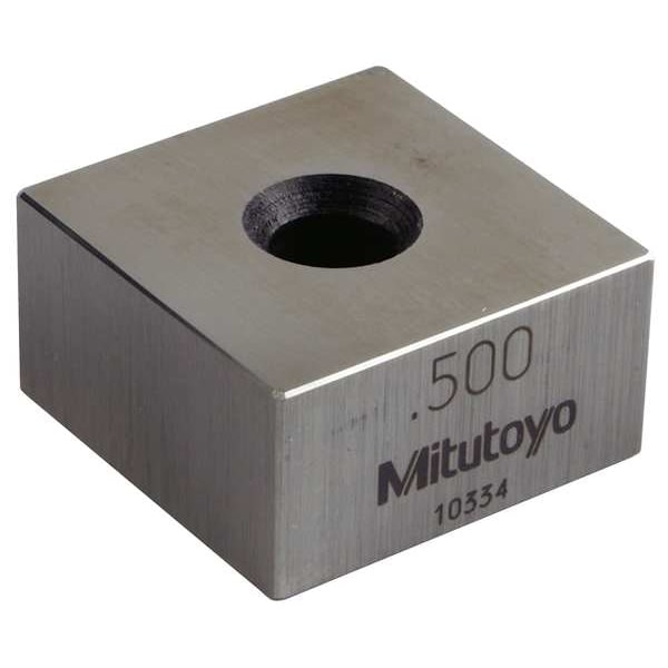 Gage Block, Square, Steel, 0.500 In, ASME 0