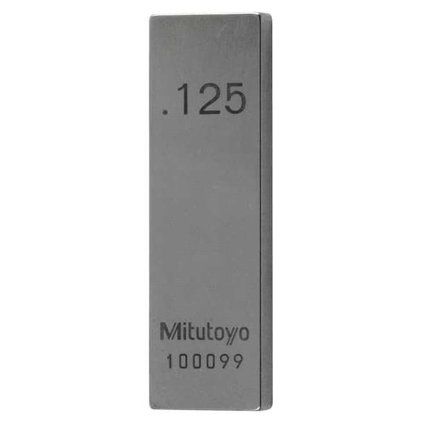 Gage Block, Rect, Steel, 0.125 In, ASME 0