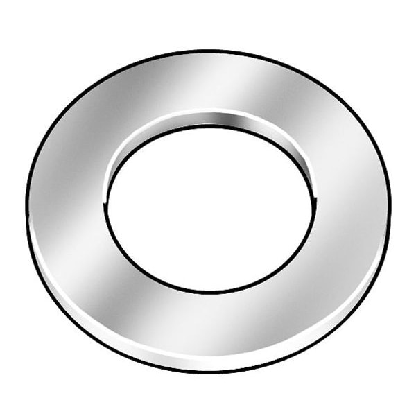 Flat Washer, For Screw Size 1 1/2" , Steel Zinc Yellow Finish, 240 PK