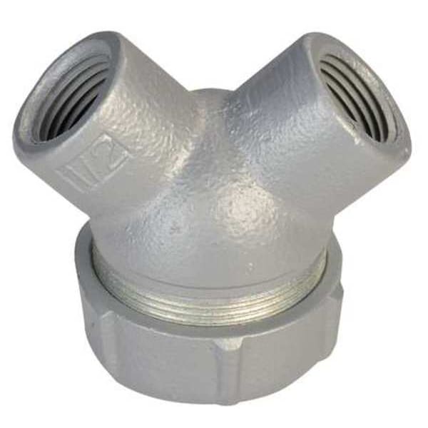 IMC 90 Deg Elbow, 3/4 in, Threaded, Iron, Plain, Gray