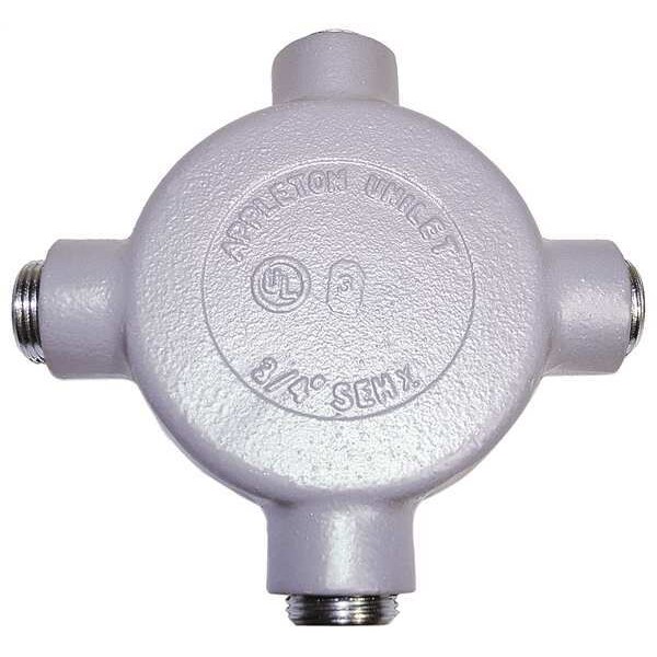Conduit Outlet Body, Iron, X, 1/2 In.