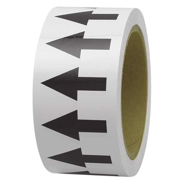 Arrow Tape, Black/White, 4 In. W, PMA459