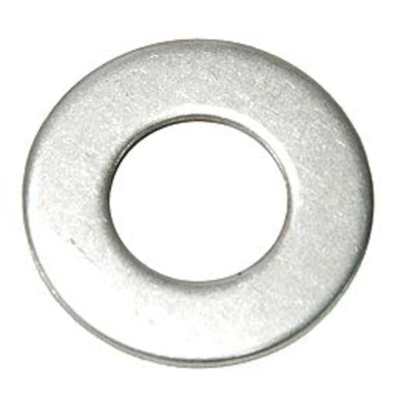 Flat Washer, For Screw Size 1/4" , 18-8 Stainless Steel Plain Finish, 100 PK