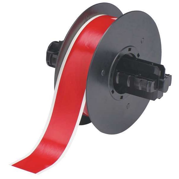 Tape, Red, Labels/Roll: Continuous