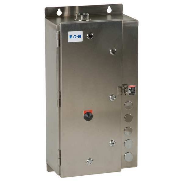 NEMA Magnetic Motor Starter, Non-Reversing, 1NC/1NO, 120V AC, 3 P