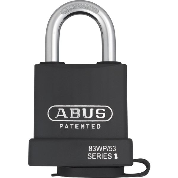 Padlock, Keyed Different, Standard Shackle, Rectangular Hardened Steel Body, Steel Shackle