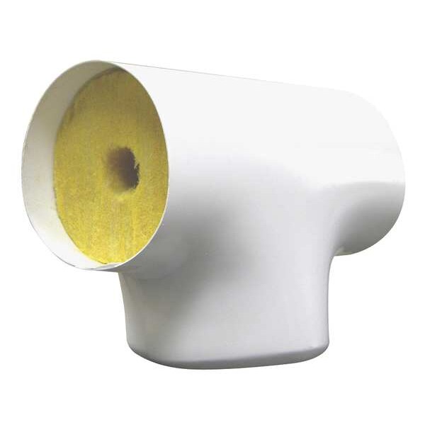 4-1/8" Fiberglass Tee Pipe Fitting Insulation, 2" Wall