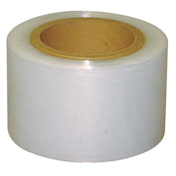 Stretch Wrap, 3" W x 1000 ft. L, 80 ga, Cast Style, Clear, Standard Duty