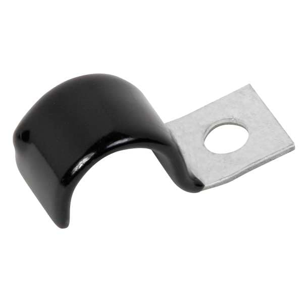 Cable Clamp, Steel, 3/16 in Bundle Dia., Black, 50 PK