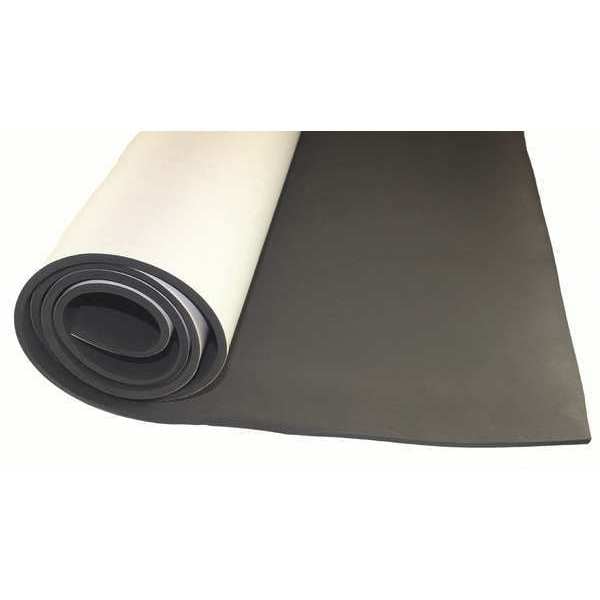 Foam Strip, Water-Resistant Closed Cell, 1/2 in W, 50 ft L, 1/4 in Thick, Black
