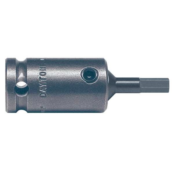 3/8 in Drive Hex Socket Bit SAE 3/16 in Tip, 2 1/4 in L
