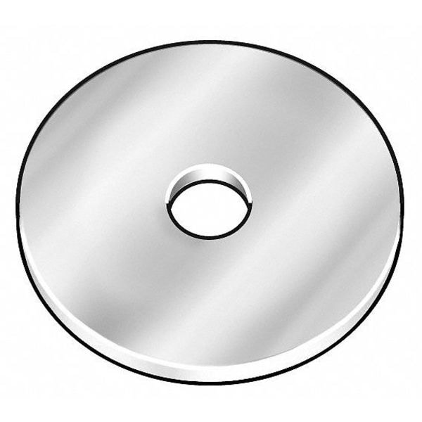 Thick Fender Washer, For Screw Size #10 , Steel Zinc Plated Finish, 5 PK