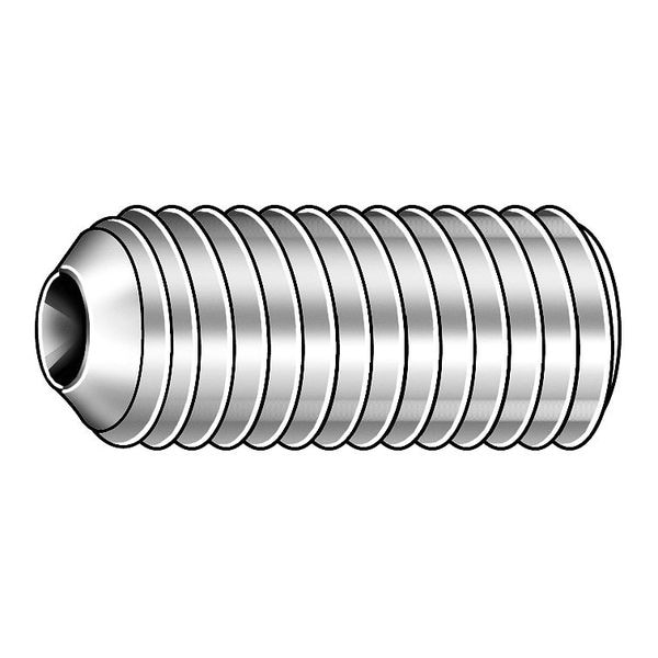 Socket Set Screw, Cup, 8-32x5/16, PK5