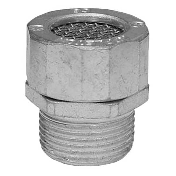 IMC Drain, 3/4 in, Threaded, Aluminum, Plain, Silver