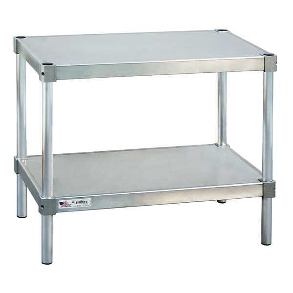 Fixed Work Table, Aluminum, 20" W, 20" D