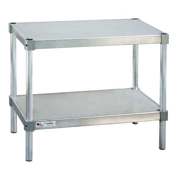 Fixed Work Table, Aluminum, 18" W, 18" D