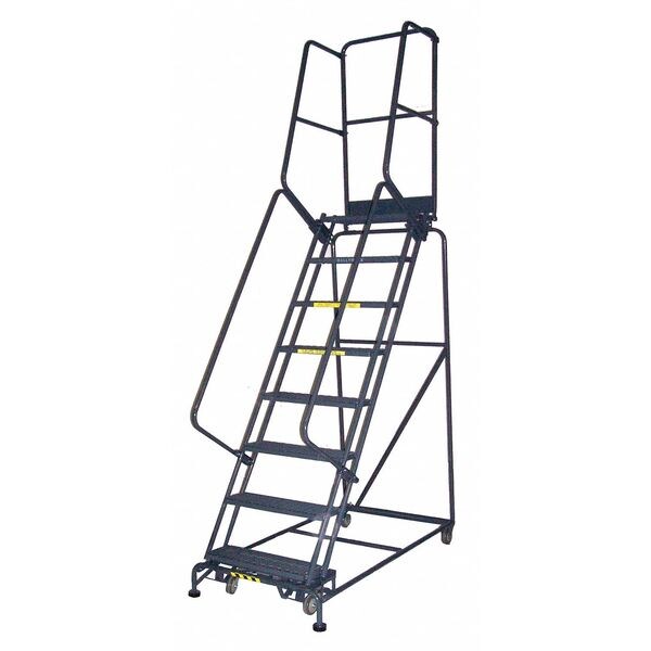 115" H Steel Rolling Ladder, 7 Steps, 450 lb. Load Capacity