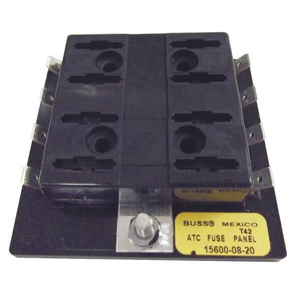 Fuse Panel, 0 to 30A Amp Range, 32V DC Volt Rating, 8 Poles, Quick Connect, Automotive Fuse Type
