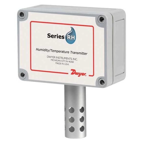 OSA mount 2% RH/temperature transmitter with 0-10 VDC RH output and 0-10 VDC temperature output.