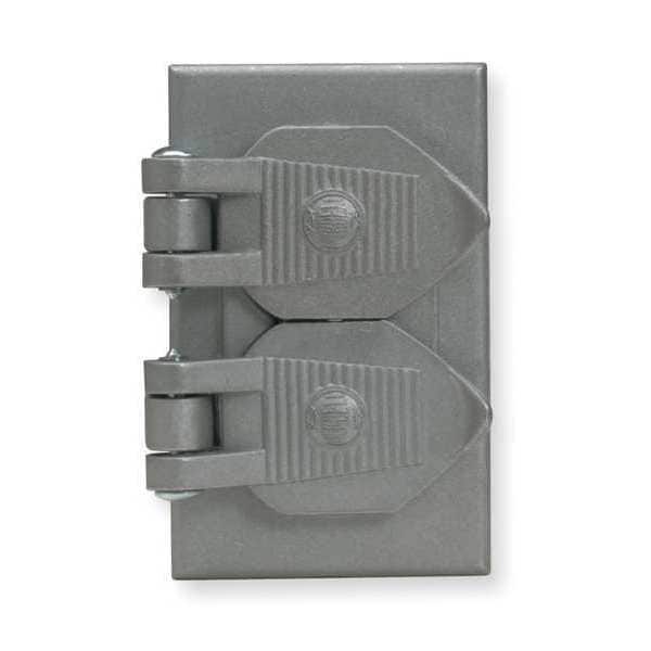 1 -Gang Horizontal Weatherproof Cover, , Aluminum, Cast