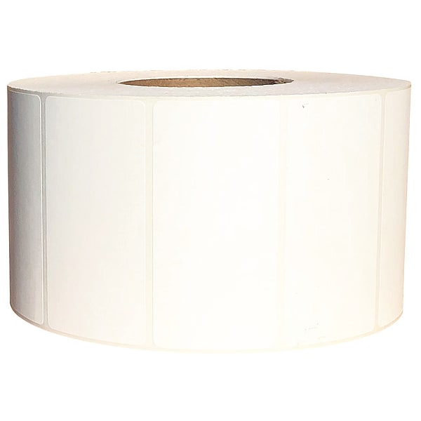 Barcode Printer Label, White, Labels/Roll: 2500