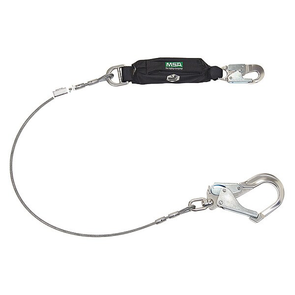 V-SERIES(TM) Leading Edge Shock-Absorbing Lanyard, Snap Hook, Aluminum, 1 Leg(s)
