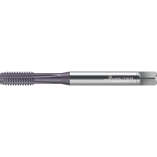 Straight Flute Tap, Modified Bottoming, 4 Flutes