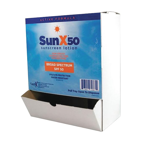 Sunscreen, 0.25 oz, Packet, 50 SPF, PK50