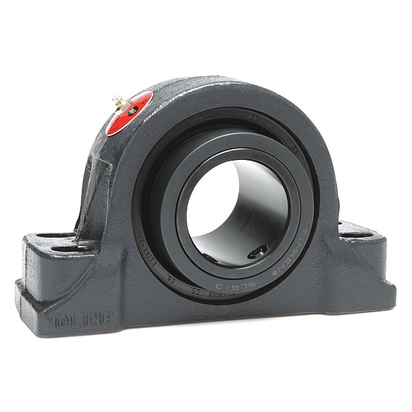 Pillow Block Brg, 4 7/16in Bore, Cast Iron