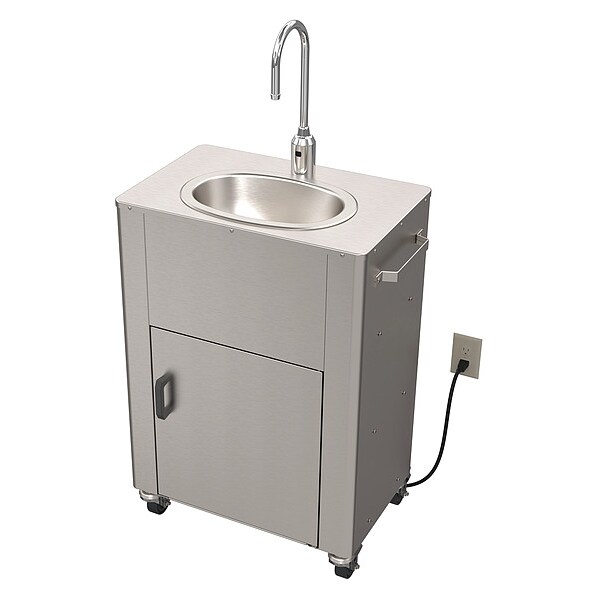 Sensor, Silver, Portable Hand Washing Station