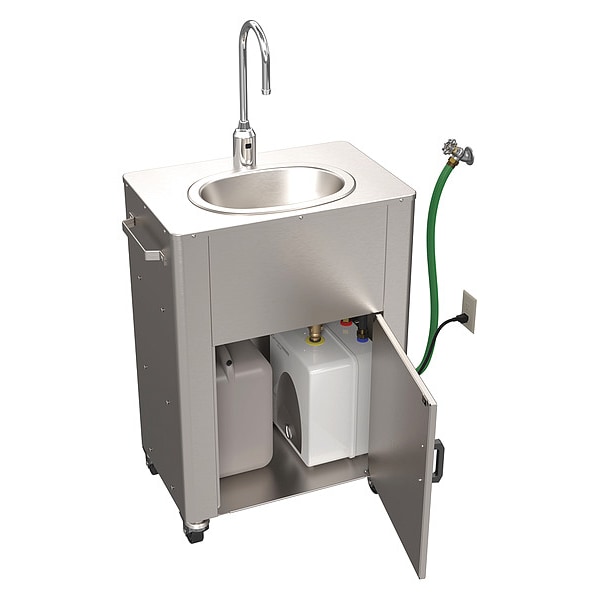 Sensor, Silver, Portable Hand Washing Station