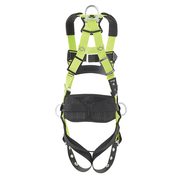 H500 Fall Protection Harness, Universal (L/XL), 420 lb, Mating Chest/ Tongue Leg Straps