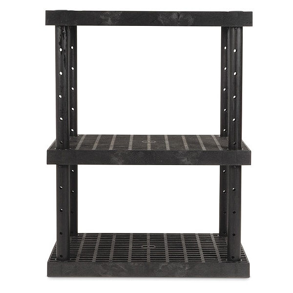 Dura-Shelf Adjustable Grid Top, 24 in D, 36 in W, 48 in H, 3 Shelves