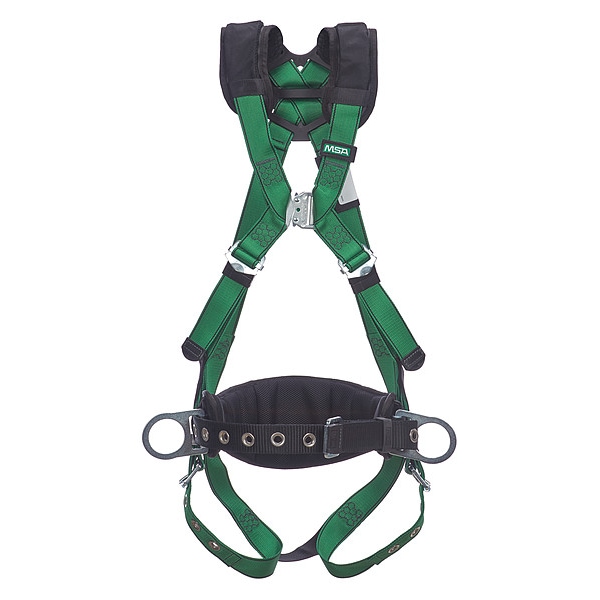 V-FORM(TM) Safety Harness Fall Protection Harness, 2XL, 400 lb, Quick-Connect Chest/