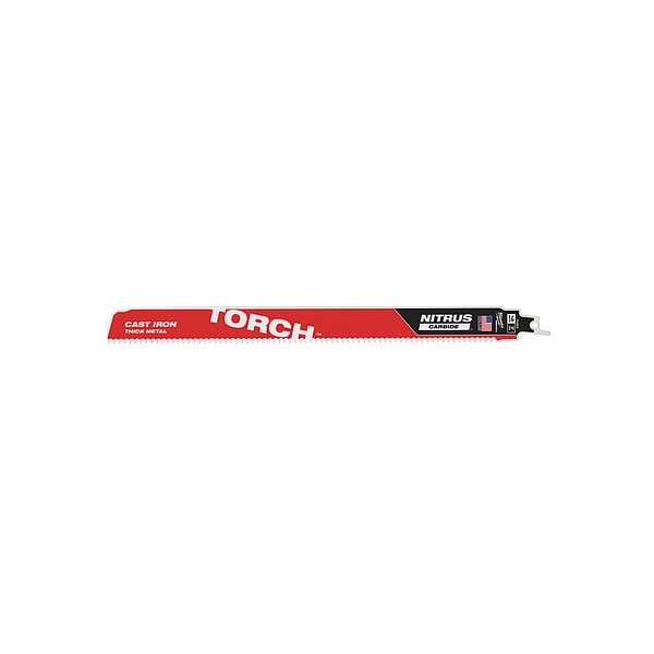 12 in. 8 TPI SAWZALL THE TORCH w/ NITRUS CARBIDE Reciprocating Saw Blade for Cast Iron & Metal, 1 PK