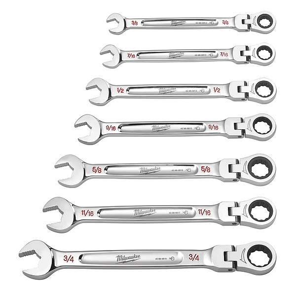 7pc SAE Flex Head Combination Wrenches