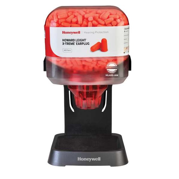 HL400 Earplug Dispenser Refill, Foam, Bullet, 32 dB NRR, Uncorded, 400 Pairs Per Pkg