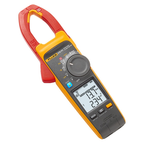 Digital Clamp Meter, Backlit LCD, 1,000 A A, 1.3 in (33 mm) Jaw Capacity