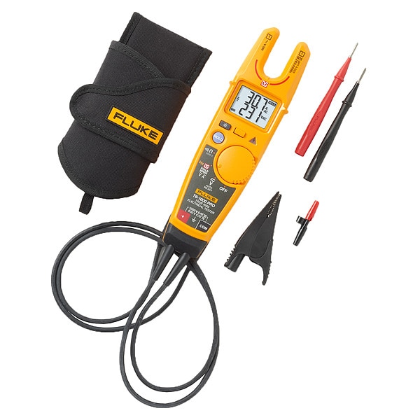 Digital Clamp Meter, Simultaneous Voltage and Current Display, CAT III 1000V/CAT IV 600V, 200 Max AC
