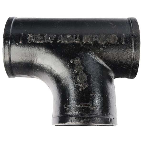 Female Tee Sanitary Tee, 4" x 6" Pipe, Female Socket, Cast Iron, 0 psi