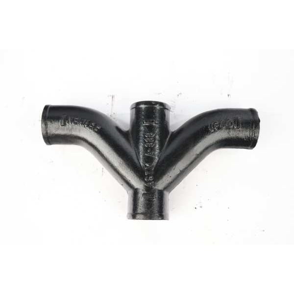 Reducing Wye Double Combination Wye and 1/8 Bend, 2" x 4" Pipe, Female Socket, Cast Iron, 0 psi
