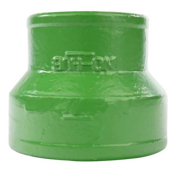 Reducing Coupling Short Increaser Reducer, 6" x 8" Pipe, Female Socket, Cast Iron, 0 psi