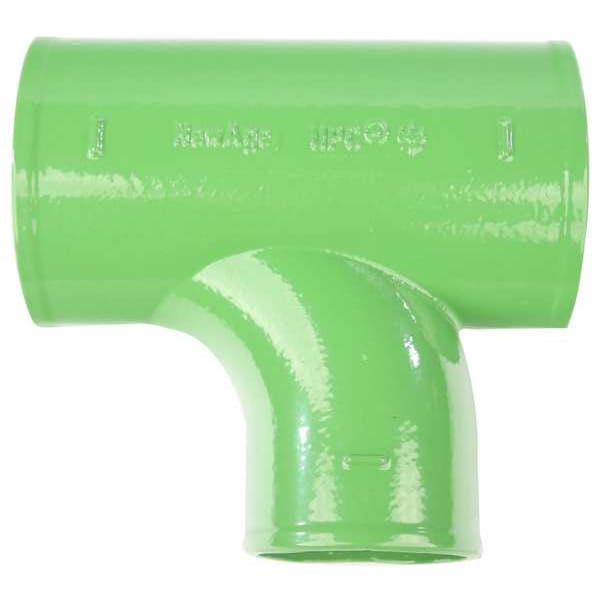 Sanitary Tee Sanitary Tee, 5" x 8" Pipe, Female Socket, Cast Iron, 0 psi