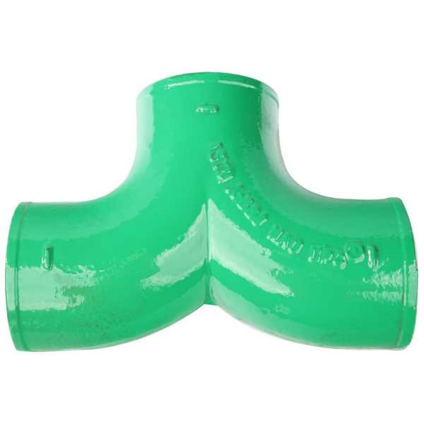 90 Degrees  Double Bend Double 1/4 Bend, 3" Pipe, Female Socket, Cast Iron, 0 psi