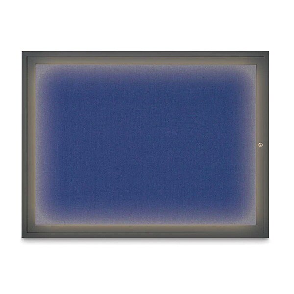 Corkboard, Cobalt/Black, 48" x 36"