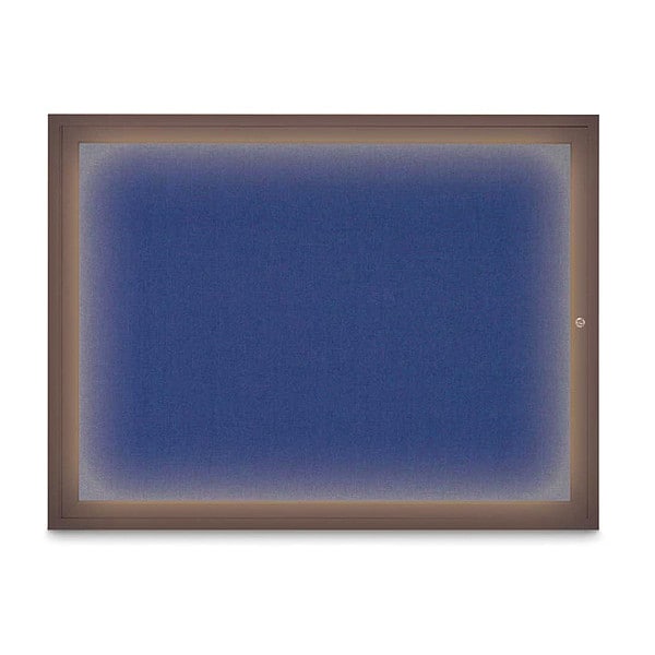 Corkboard, Cobalt/Bronze, 48" x 36"